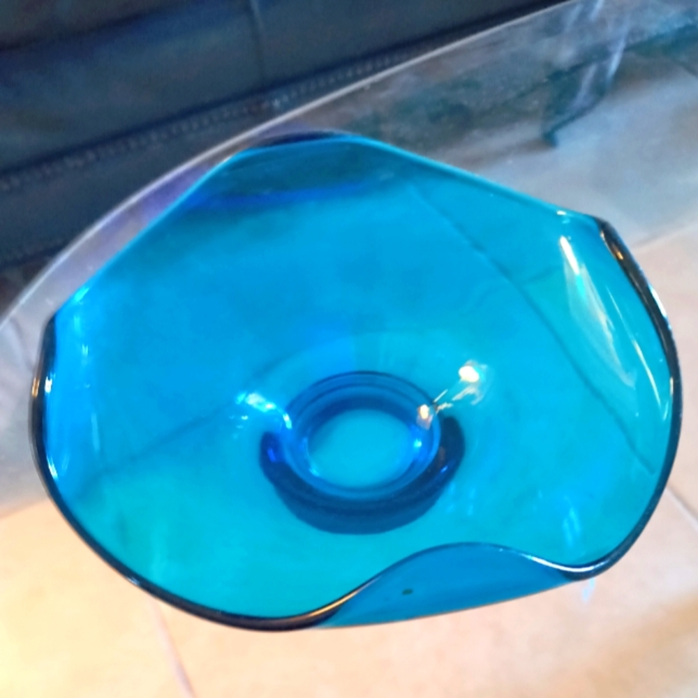 Vintage Viking glass Candy Dish.